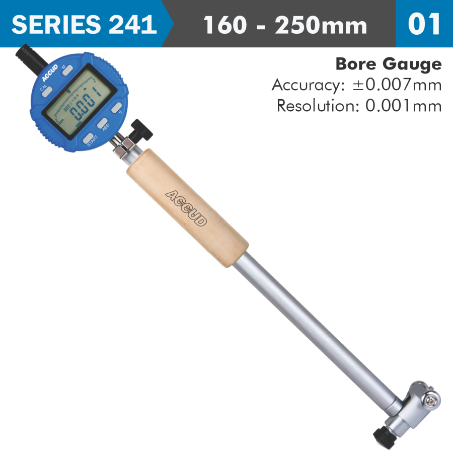 (image for) Dig. Precision Bore Gauge 160-250mm 0.018mm Acc. 0.001mm Grad.