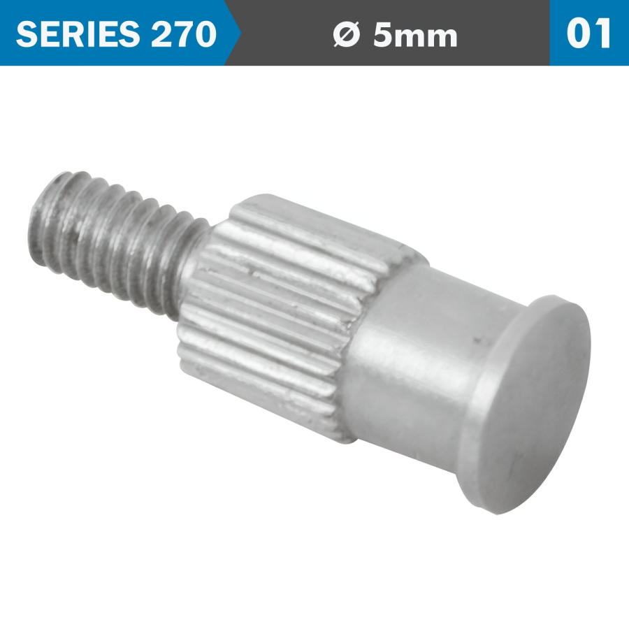 (image for) Flat Steel Contact Point 5mm Od 8mm Leng