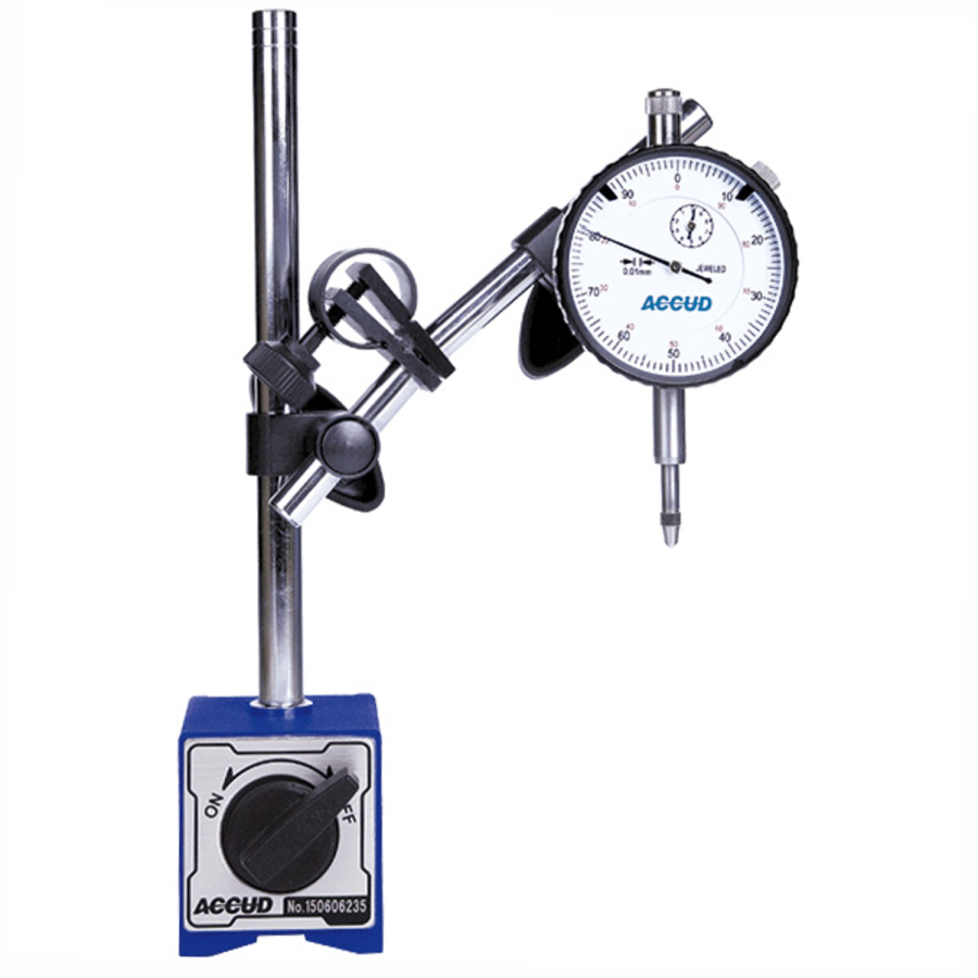 (image for) 2pc Measuring Tool Set 25mm Dial Indicator With Magnetic Stand