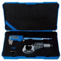 (image for) 2 Piece Measuring Tools Set Dig. Caliper 0-150mm & Dig. Outside Microm