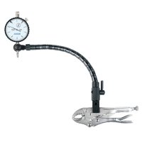 (image for) 3pc Measuring Set 10mm Dial Indicator Flex Arm & Locking Plier