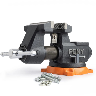 (image for) Pony 100mm (4') Pro Heavy-duty Swivel Base Bench Vise