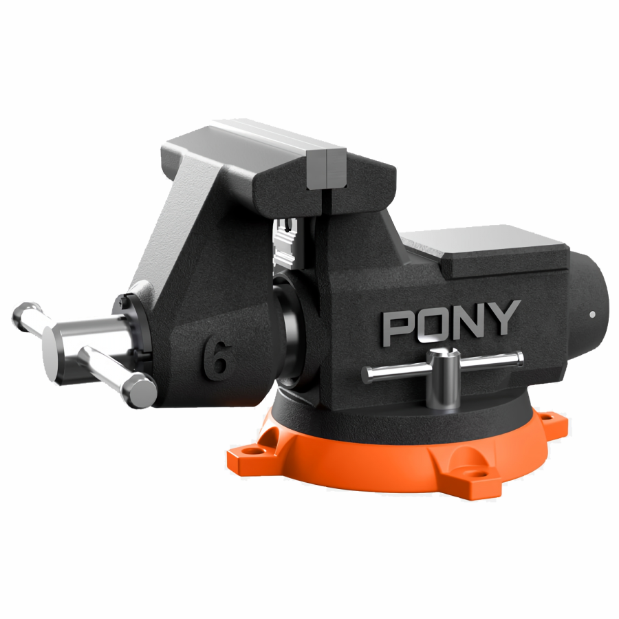 (image for) Pony 150mm (6') Pro Heavy-duty Swivel Base Bench Vise