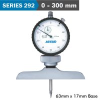 Dial Depth Guage 300mm 0.01mm Grad. 63x 17mm Base (image for) Dial Depth Guage 300mm 0.01mm Grad. 63x 17mm Base