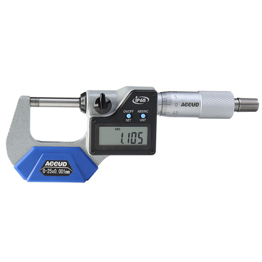 (image for) Dig. Outside Micrometer 25mm 0.002mm Acc Ip65. 0.001mm Res.