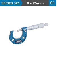 (image for) Outside Micrometer 25mm 0.004mm Acc. 0.01mm Grad.