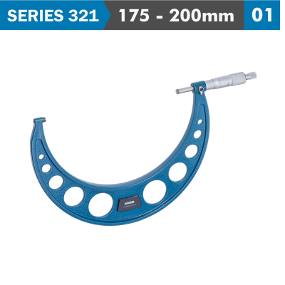 (image for) Outside Micrometer 175-200mm 0.007mm Acc. 0.01mm Grad.