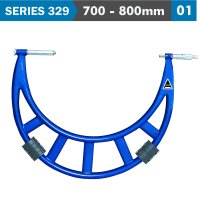 (image for) Outside Micrometer 700-800mm 0.018mm Acc. 0.01mm Grad. With Extension