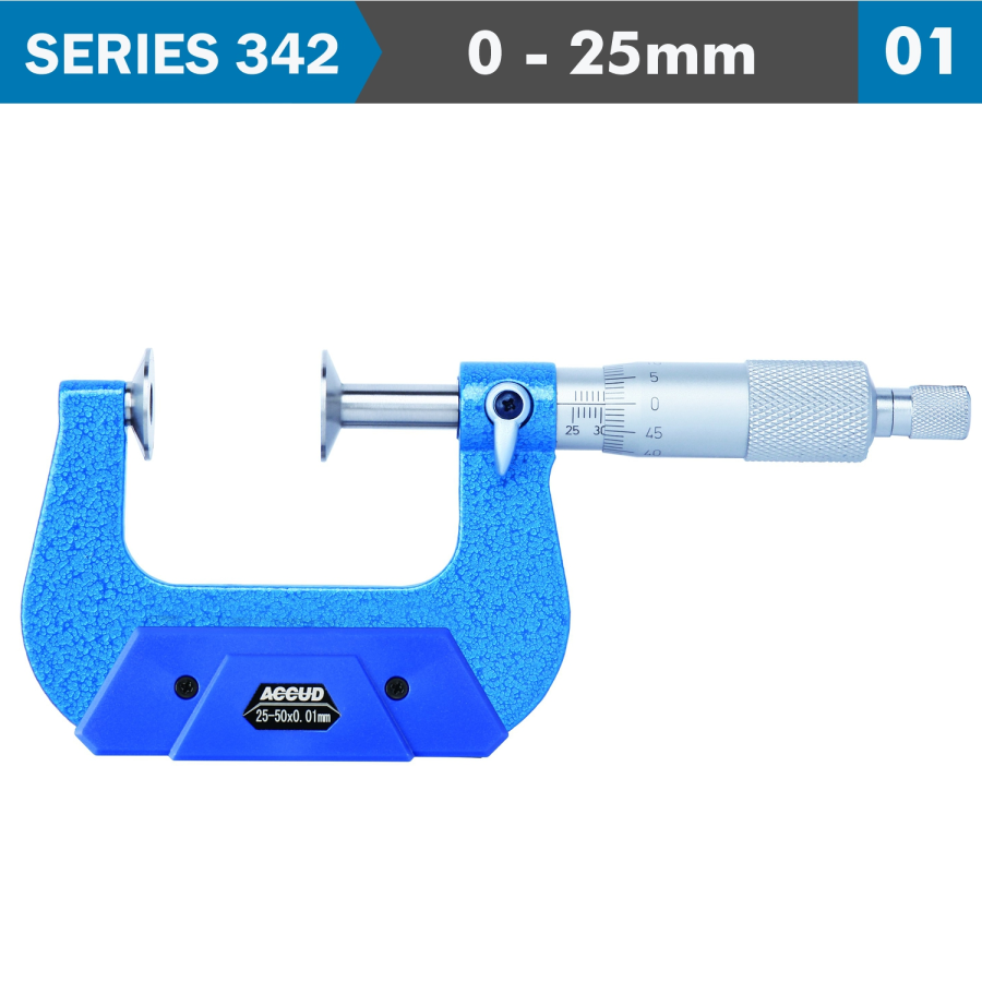 (image for) Non Rotating Spindle Disk Micrometer 0-2