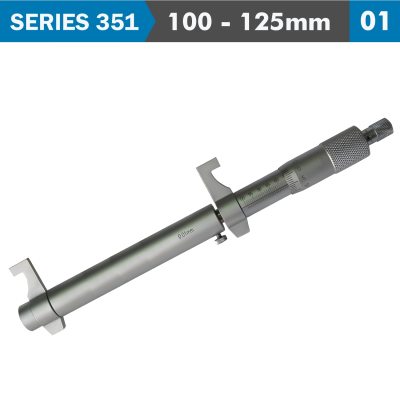 (image for) Inside Micrometer 100-125mm Without Setting Ring 0.010mm Acc. 0.01mm G