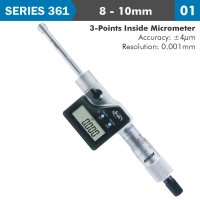 (image for) Dig. 3 Points Inside Micrometer 8-10mm 0.004mm Acc. 0.001mm Res.
