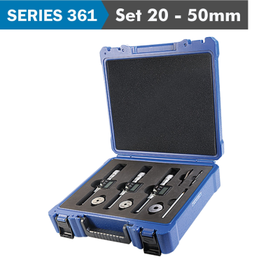 (image for) Dig. 3 Points Inside Micrometer Set 20-50mm (micrometers Inc. 20-25, 2