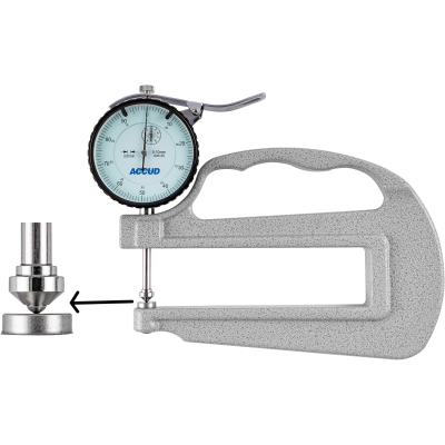 (image for) Thickness Gauge 10mm 0.02mm Acc. Large Depth Steel Anvil 0.01mm Grad.