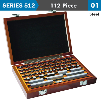 (image for) Steel Gauge Block Set Iso3650 Grade 1 112pc