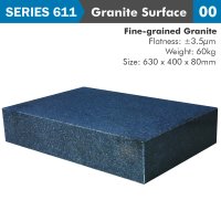 Granite Surface Plate Grade 00 630x400x80mm 60kg 0.0035mm Flat (image for) Granite Surface Plate Grade 00 630x400x80mm 60kg 0.0035mm Flat