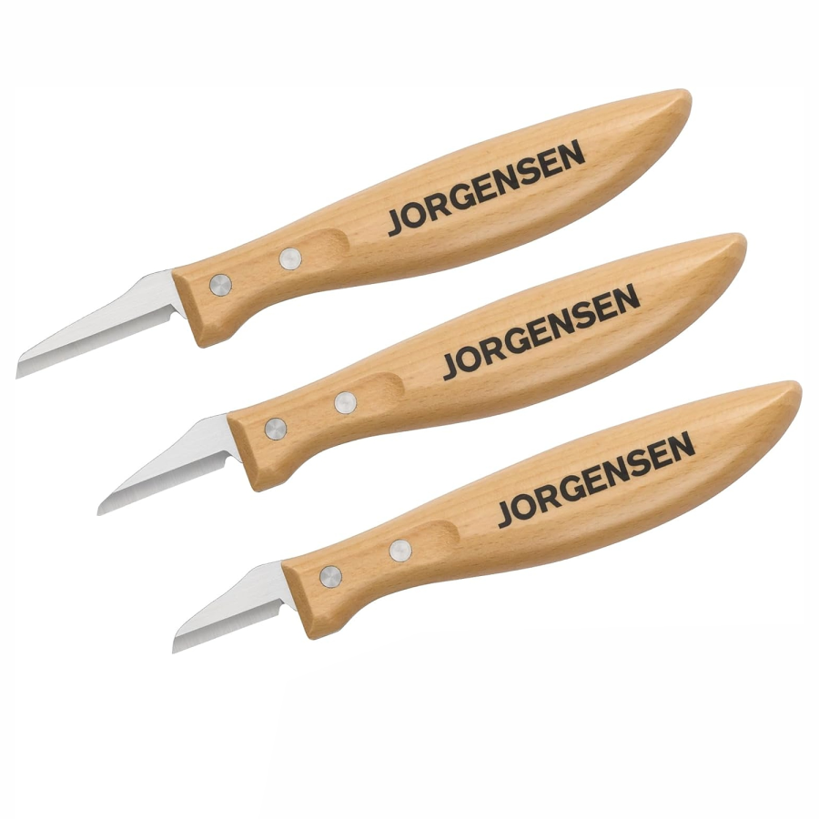 (image for) Jorgensen 3pc Whittling Knife Set Incl. 1-1/4' / 1-1/2'/1-3/4' Knives