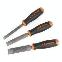 (image for) Rasp & Chisel 3pc Set 12,19, 25mm With Metal Striking End Cap 150mm