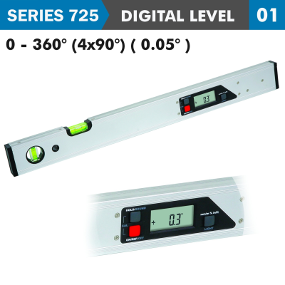 (image for) Digital Leveler 360deg 585x60mm 0.05 Deg. Res.