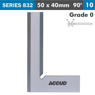 (image for) Beveled Edge Square 90 Deg. Grade 0 50x40mm