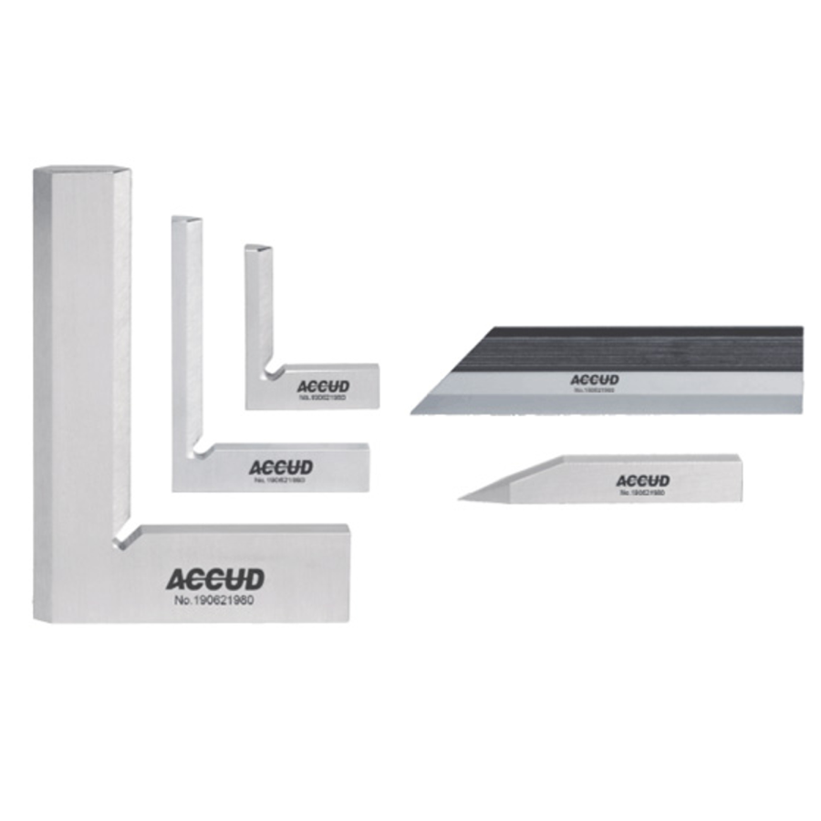 (image for) 5pc Square Set - 3pc Square 1pc Scriber 1pc Straight Edge 100mm