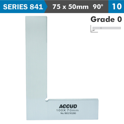 (image for) Flat Edge Square 90 Deg. Grade 0 75x50mm