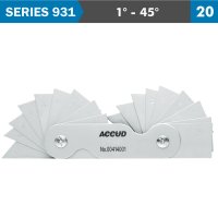 Angle Gauge 1-45 Deg. 20 Leaves 30' Acc. (image for) Angle Gauge 1-45 Deg. 20 Leaves 30' Acc.
