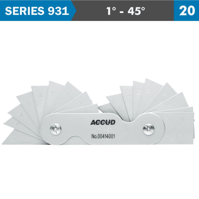 (image for) Angle Gauge 1-45 Deg. 20 Leaves 30' Acc.