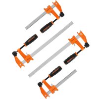 Jorgensen Medium Duty Steel Bar Clamp 4pc Set 2 X 150mm & 2 X 305mm (image for) Jorgensen Medium Duty Steel Bar Clamp 4pc Set 2 X 150mm & 2 X 305mm