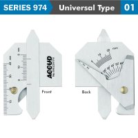 (image for) Welding Gauge 7 X Measuring Appl. 10,20,1-35,40mm,60deg Range S/steel