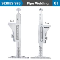 (image for) Pipe Welding Gauge 7 X Measuring Appl. 35,45,60,30,1.6,2.4mm, 37.5deg.