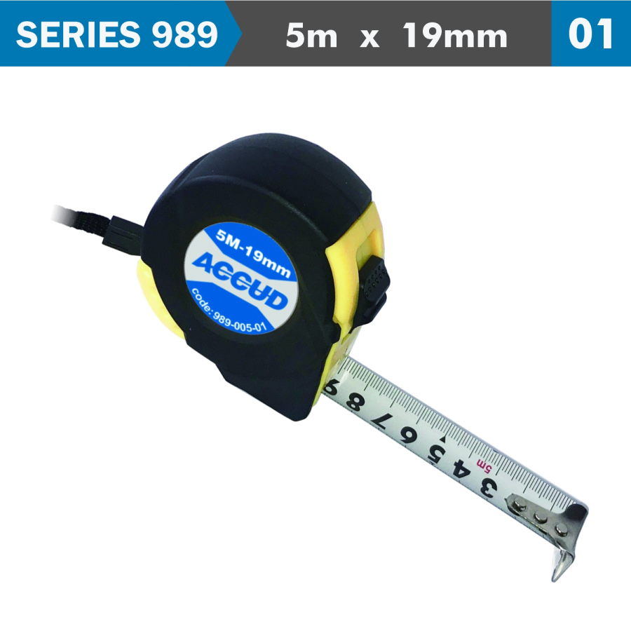 (image for) Measuring Tape 5m X 19mm 1mm Grad. Nylon Coating