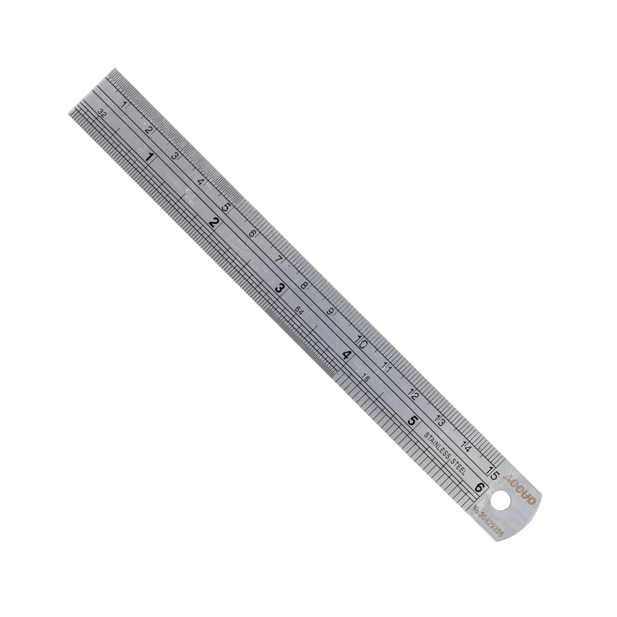 (image for) Ruler 150mm S/steel 0.08mm Acc 0.5mm Grad.