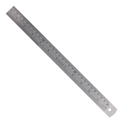 (image for) Ruler 300mm S/steel 0.11mm Acc 0.5mm Grad.