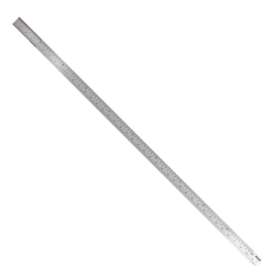 (image for) Ruler 1000mm S/steel 0.24mm Acc 0.5mm Grad.