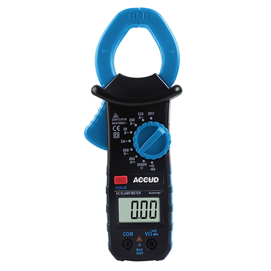 (image for) Digital Ac/dc Clamp Meter 2x Aaa Bat. 600amp 600v