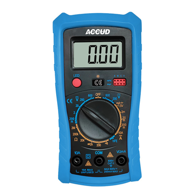 (image for) Digital Multimeter 9v Bat. 2.8v 10amp 600v