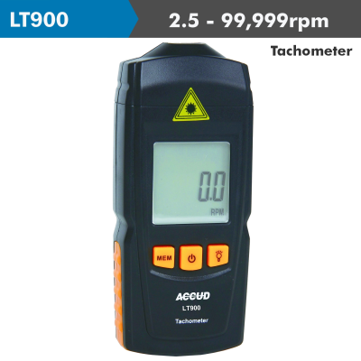 (image for) Laser Tachometer 2.5 - 99999rp Mrange 0.1 Rpm