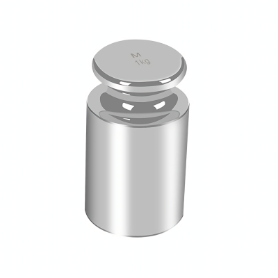 (image for) Cylindrical Calibration Weight 1kg Stainless Steel