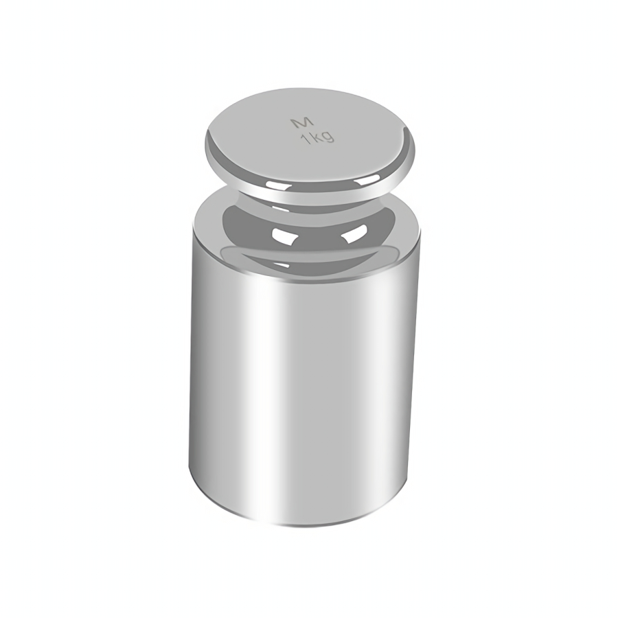 (image for) Cylindrical Calibration Weight 1kg Stainless Steel