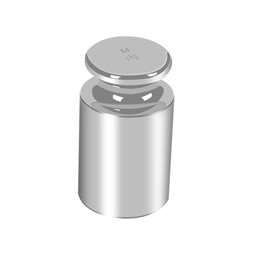 (image for) Cylindrical Calibration Weight 2kg Stainless Steel
