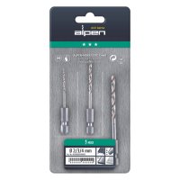 (image for) Drill Bit Set 3 Piece Hex Shank Super 2-3-4mm