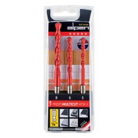 (image for) Alpen Multicut Drill Bit Set 3 Piece Hex Shank 5 6 8mm