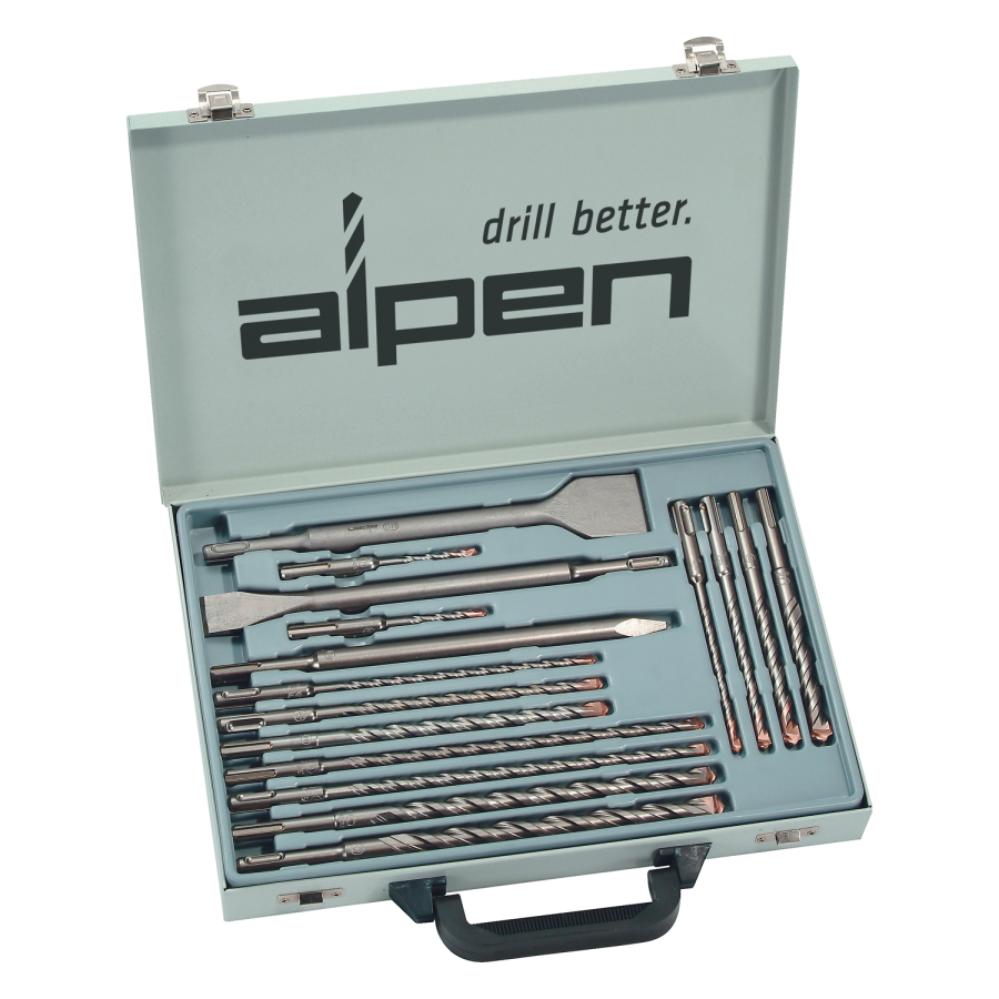 (image for) Use Alp50001sds Plus Drill And Chisel Set 16 Piece In Metal Carry Case