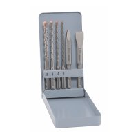 (image for) Sds Plus Mixed Set Sds 5 6 8 10mm X 160-chisel-flat 20 X 140-point 140