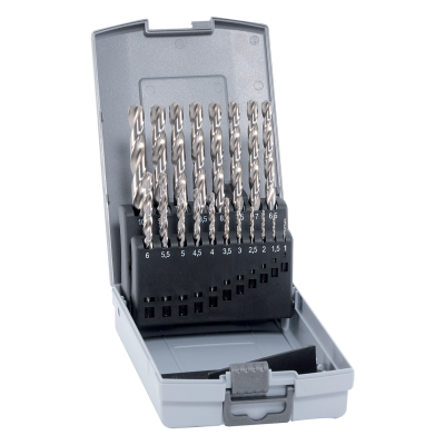 (image for) Hss Cobalt Drill Bit Set 19 Piece 1.0-10.0mm X 0.5mm In Plastc Case