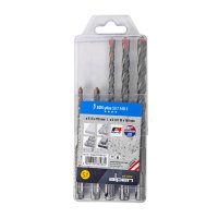 (image for) Alpen F4 Sds Drill Bit Set 5 Piece 5 6 X 110mm 6 8 10 Mm X 160mm In P