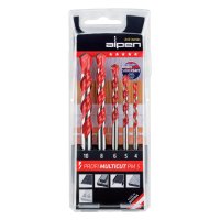 (image for) Alpen Multicut Drill Bit Set 5 Piece 4 5 6 8 10mm