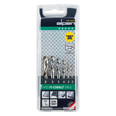 (image for) Cobalt Drill Bit Set 2-8mm Stubby