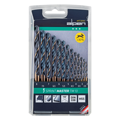 (image for) Hss Sprint Drill Bit Set 13 Piece 2-8mm X 0.5
