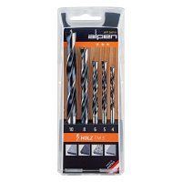 (image for) Wood Drill Bit Set 5 Piece 4-5-6-8-10